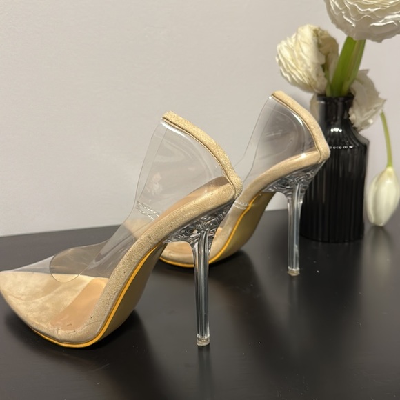 Clear heels, used once, size US 5.5 - Picture 9 of 9
